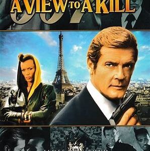 Classic movie poster featuring a man and woman with the Eiffel Tower in the background.