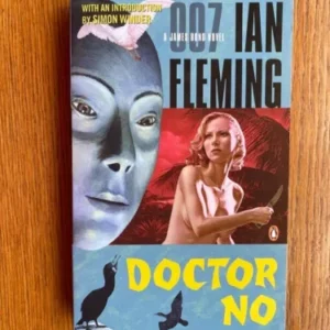 Cover of Ian Fleming's 'Doctor No' featuring a woman and a mysterious face.