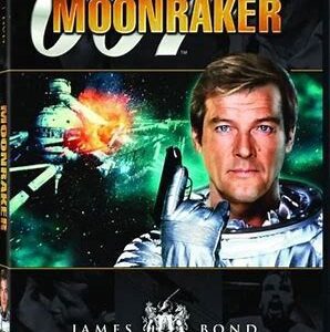 Poster of James Bond film Moonraker with Pierce Brosnan.