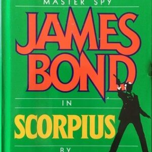 Book cover of James Bond in Scorpius with a green background.