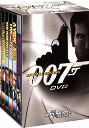 James Bond 007 DVD collection with iconic gun barrel design.