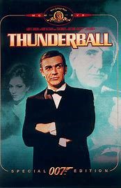 Classic James Bond poster featuring Sean Connery for Thunderball.